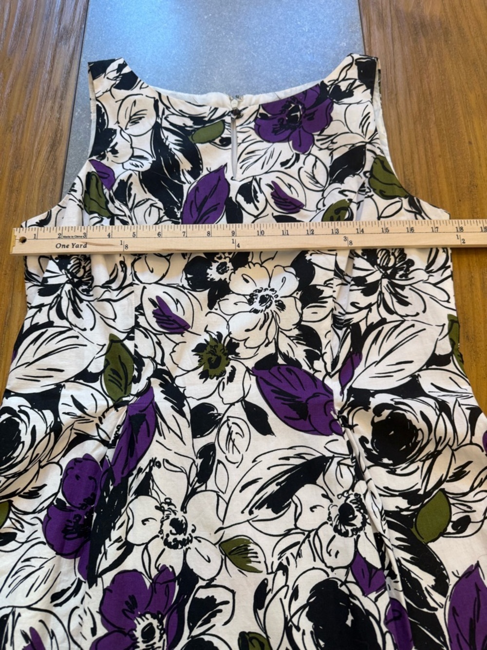 Jessica Howard Sleeveless Floral Fit & Flare Knee Length Dress Size 12 - Picture 10 of 11